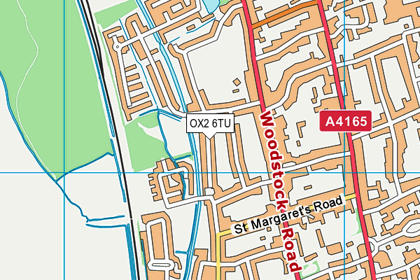 OX2 6TU map - OS VectorMap District (Ordnance Survey)