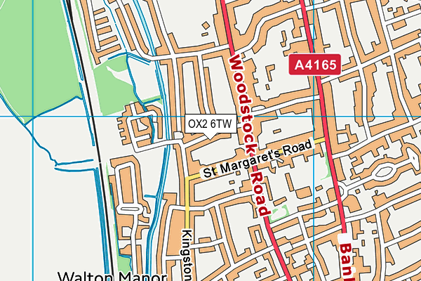 OX2 6TW map - OS VectorMap District (Ordnance Survey)