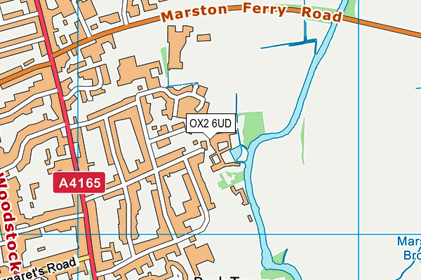 OX2 6UD map - OS VectorMap District (Ordnance Survey)