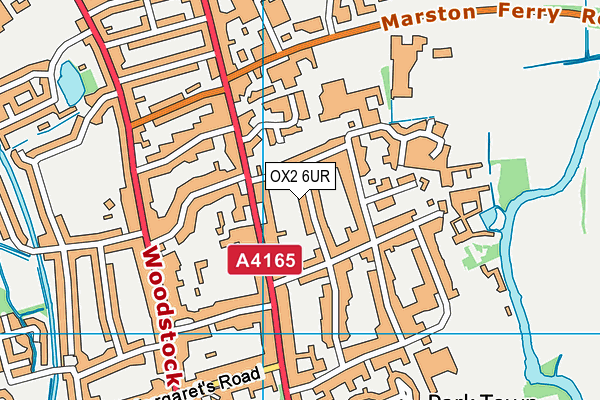 OX2 6UR map - OS VectorMap District (Ordnance Survey)