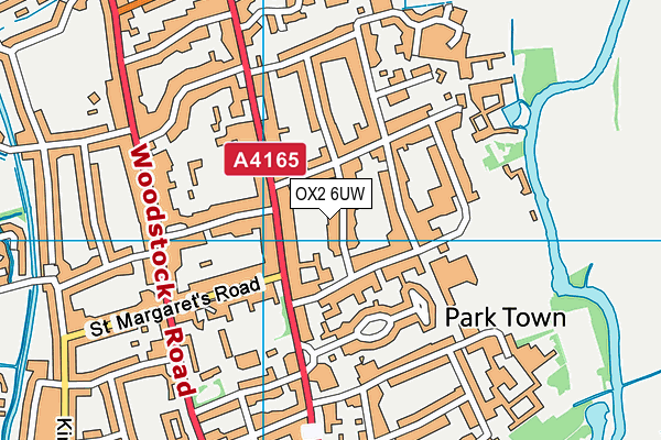 OX2 6UW map - OS VectorMap District (Ordnance Survey)