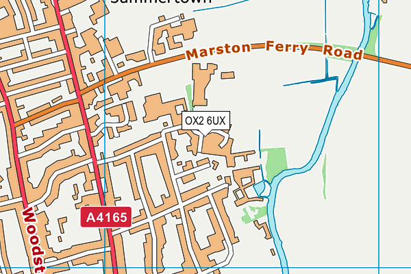 OX2 6UX map - OS VectorMap District (Ordnance Survey)