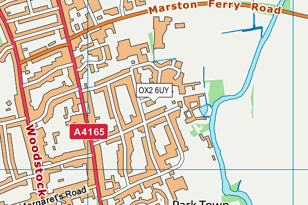 OX2 6UY map - OS VectorMap District (Ordnance Survey)