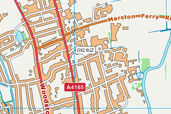 OX2 6UZ map - OS VectorMap District (Ordnance Survey)