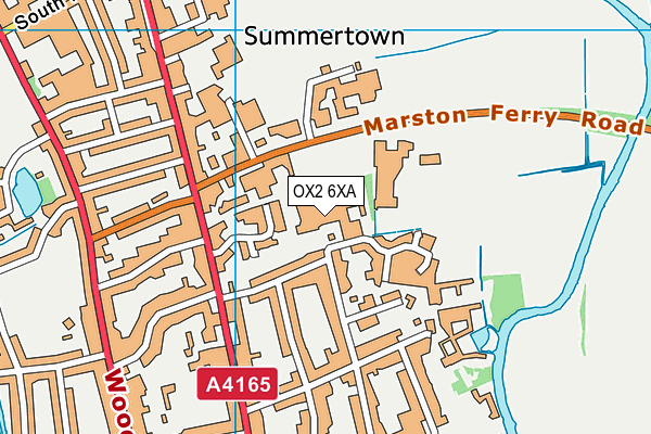 Oxford High School map (OX2 6XA) - OS VectorMap District (Ordnance Survey)