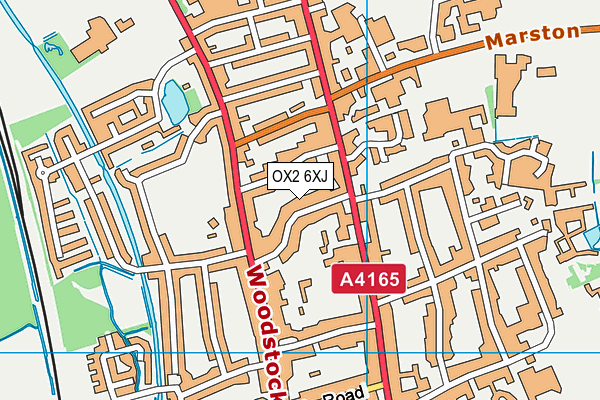 OX2 6XJ map - OS VectorMap District (Ordnance Survey)