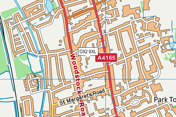 OX2 6XL map - OS VectorMap District (Ordnance Survey)