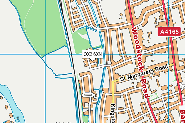 OX2 6XN map - OS VectorMap District (Ordnance Survey)