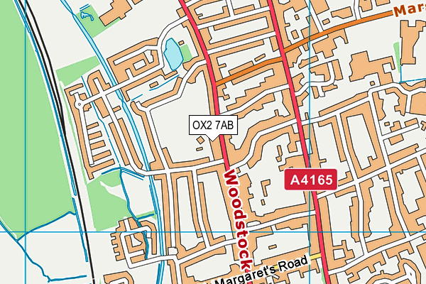 OX2 7AB map - OS VectorMap District (Ordnance Survey)