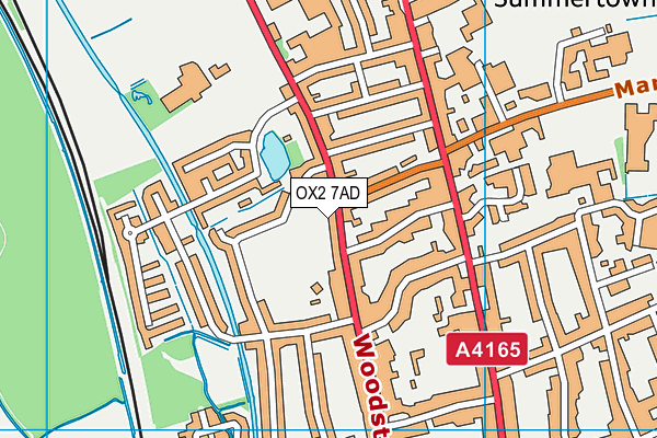 OX2 7AD map - OS VectorMap District (Ordnance Survey)
