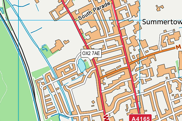 OX2 7AE map - OS VectorMap District (Ordnance Survey)