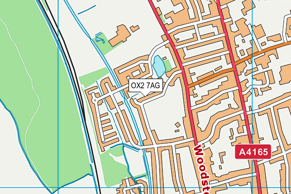 OX2 7AG map - OS VectorMap District (Ordnance Survey)