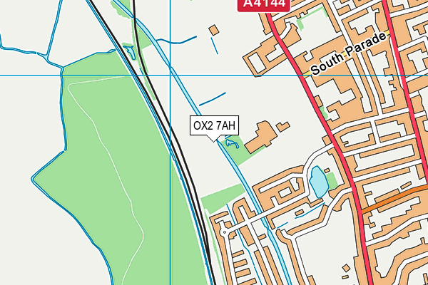 OX2 7AH map - OS VectorMap District (Ordnance Survey)