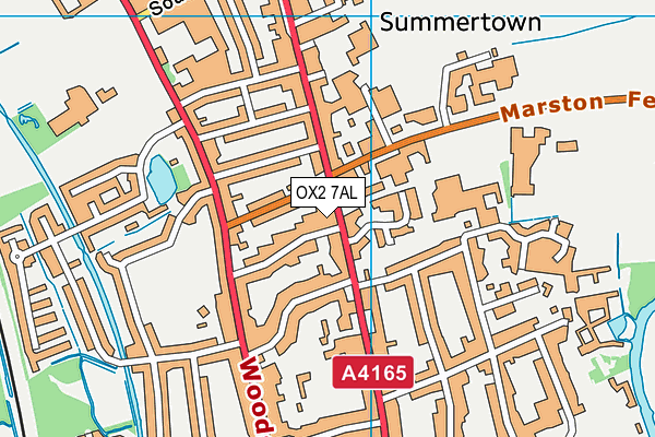 St Clare's, Oxford map (OX2 7AL) - OS VectorMap District (Ordnance Survey)
