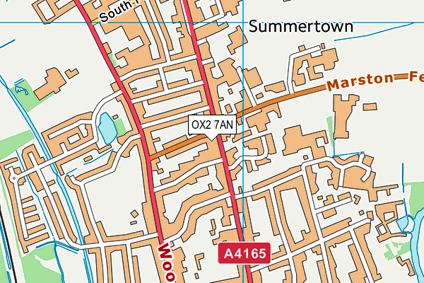 OX2 7AN map - OS VectorMap District (Ordnance Survey)