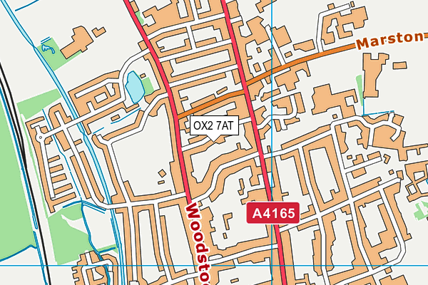 OX2 7AT map - OS VectorMap District (Ordnance Survey)