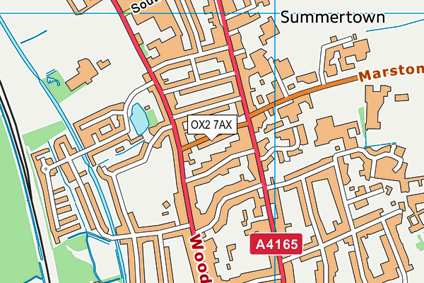 OX2 7AX map - OS VectorMap District (Ordnance Survey)