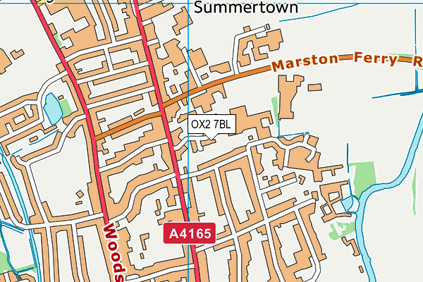 OX2 7BL map - OS VectorMap District (Ordnance Survey)