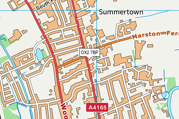 OX2 7BP map - OS VectorMap District (Ordnance Survey)