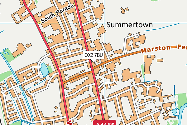 OX2 7BU map - OS VectorMap District (Ordnance Survey)