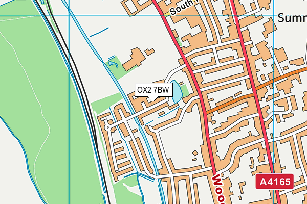 OX2 7BW map - OS VectorMap District (Ordnance Survey)