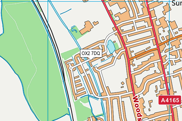 OX2 7DQ map - OS VectorMap District (Ordnance Survey)