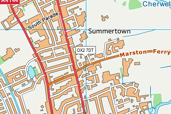 OX2 7DT map - OS VectorMap District (Ordnance Survey)