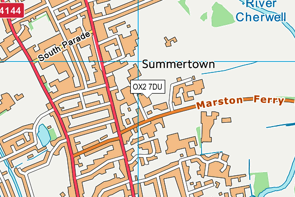 OX2 7DU map - OS VectorMap District (Ordnance Survey)