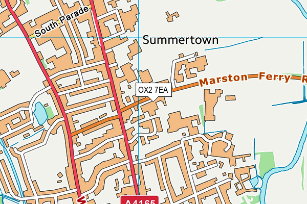 OX2 7EA map - OS VectorMap District (Ordnance Survey)