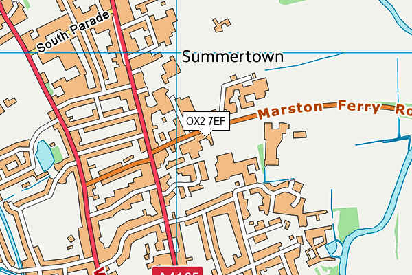 OX2 7EF map - OS VectorMap District (Ordnance Survey)