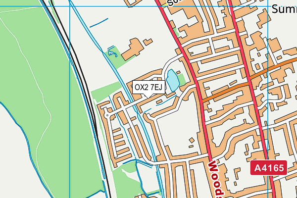OX2 7EJ map - OS VectorMap District (Ordnance Survey)