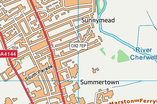 OX2 7EP map - OS VectorMap District (Ordnance Survey)