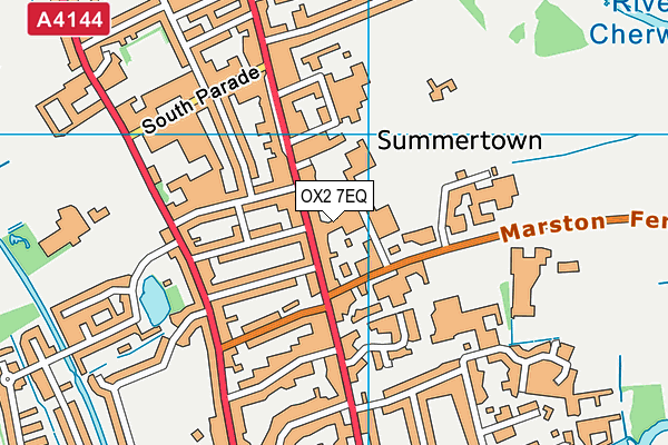 OX2 7EQ map - OS VectorMap District (Ordnance Survey)