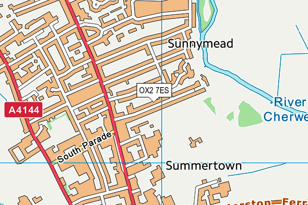 OX2 7ES map - OS VectorMap District (Ordnance Survey)