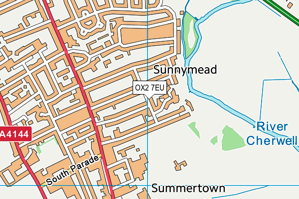 OX2 7EU map - OS VectorMap District (Ordnance Survey)