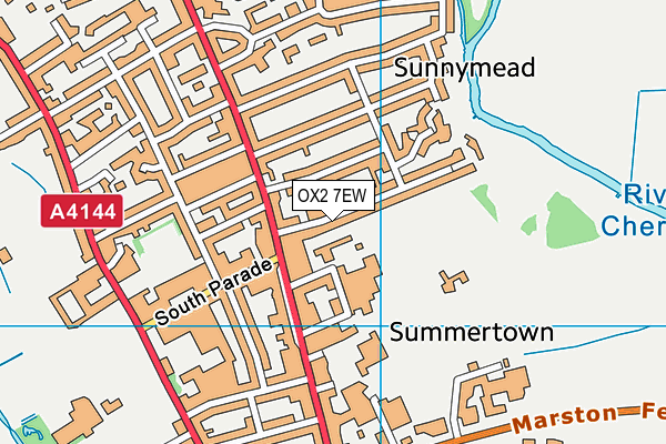 OX2 7EW map - OS VectorMap District (Ordnance Survey)