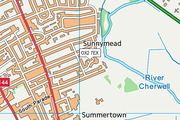 OX2 7EX map - OS VectorMap District (Ordnance Survey)