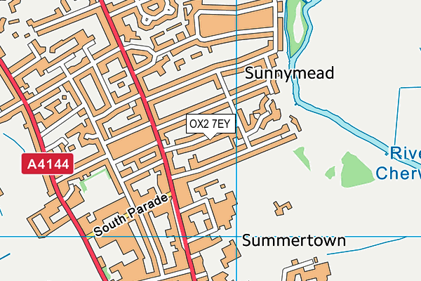 OX2 7EY map - OS VectorMap District (Ordnance Survey)