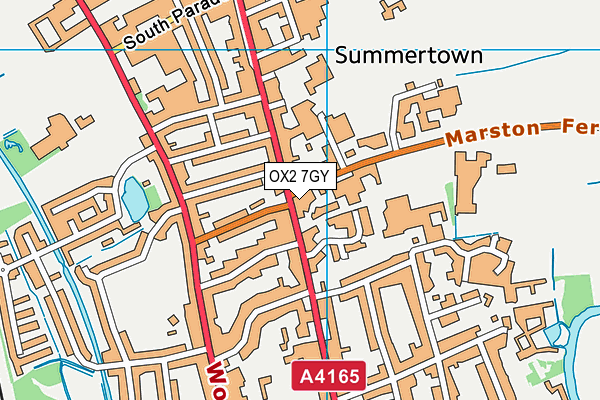 OX2 7GY map - OS VectorMap District (Ordnance Survey)