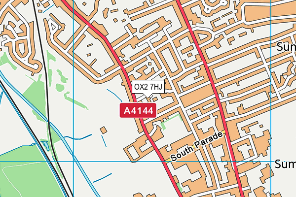 OX2 7HJ map - OS VectorMap District (Ordnance Survey)