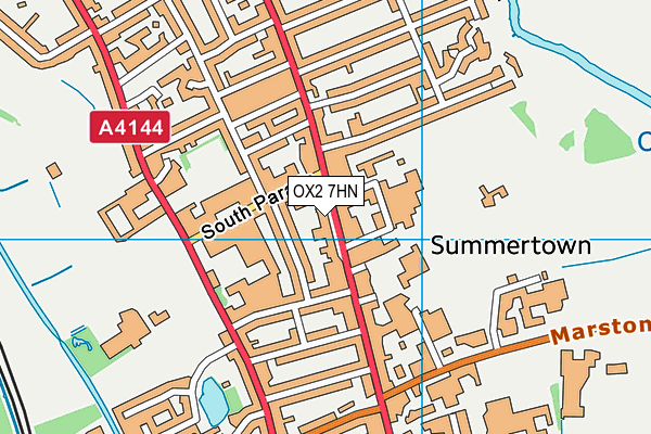 OX2 7HN map - OS VectorMap District (Ordnance Survey)