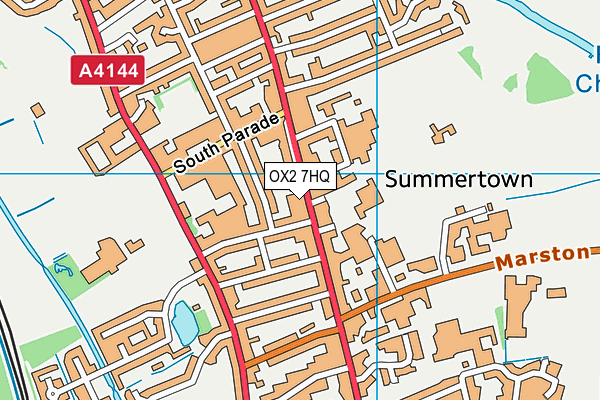 OX2 7HQ map - OS VectorMap District (Ordnance Survey)