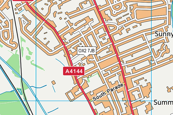 OX2 7JB map - OS VectorMap District (Ordnance Survey)