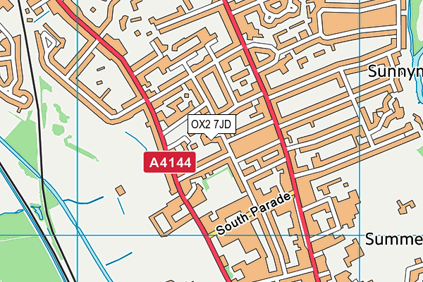 OX2 7JD map - OS VectorMap District (Ordnance Survey)