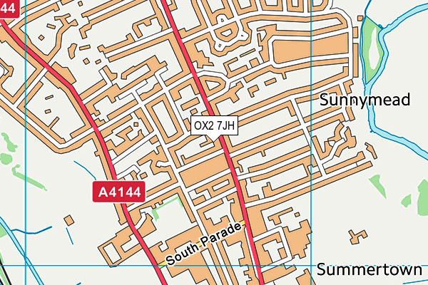 OX2 7JH map - OS VectorMap District (Ordnance Survey)