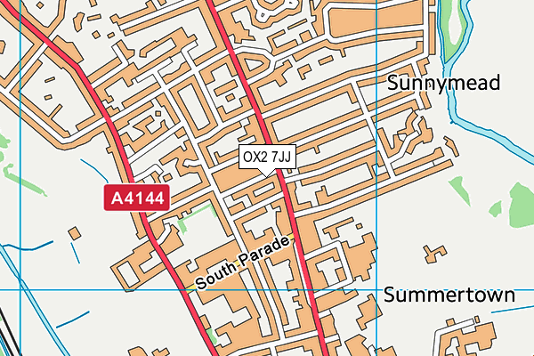 OX2 7JJ map - OS VectorMap District (Ordnance Survey)