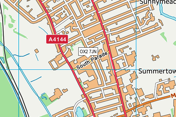 OX2 7JN map - OS VectorMap District (Ordnance Survey)