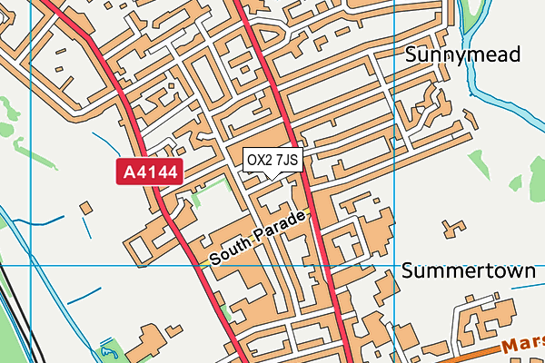 OX2 7JS map - OS VectorMap District (Ordnance Survey)