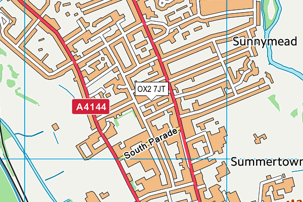 OX2 7JT map - OS VectorMap District (Ordnance Survey)