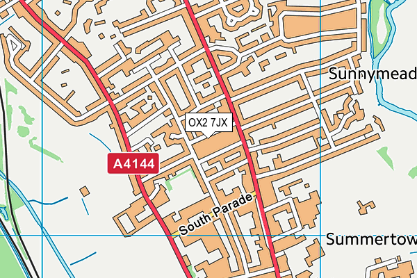 OX2 7JX map - OS VectorMap District (Ordnance Survey)